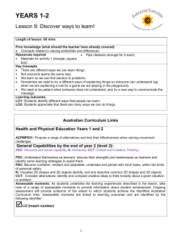 Lesson 8: Discover ways to learn!