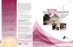 2015-2016 Baldrige Excellence Framework