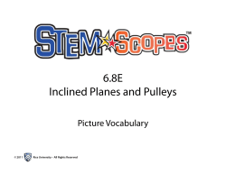6.8E Inclined Planes and Pulleys