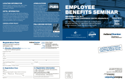 EmployEE BEnEfits sEminar - Indiana Chamber of Commerce