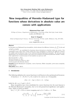 New inequalities of Hermite-Hadamard type for functions whose