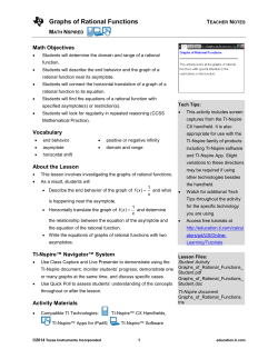 Teacher Notes PDF - TI Education