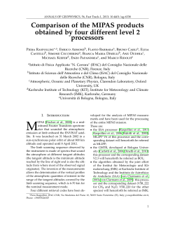 Comparison of the MIPAS products obtained by four different level 2