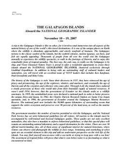 THE GALAPAGOS ISLANDS - Victor Emanuel Nature Tours