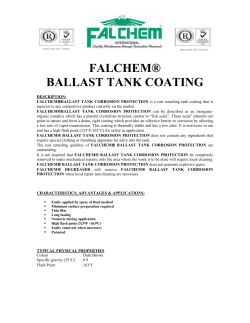 FALCHEM&reg; BALLAST TANK COATING