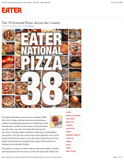 The 38 Essential Pizzas Across the Country - Eater 38