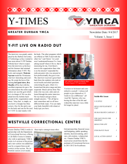 y-times - Greater Durban YMCA
