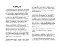 A Modern Lear1 Jane Addams