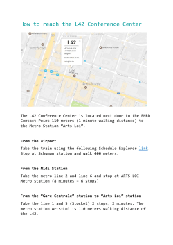 How to reach the L42 Conference Center