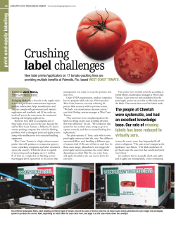 Crushing label challenges