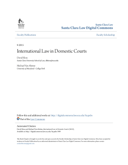 International Law in Domestic Courts
