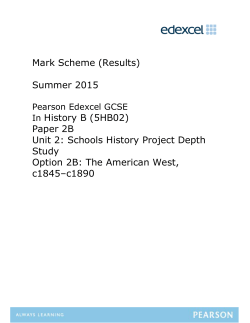 Mark Scheme - Edexcel