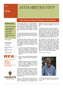 ANTI-RABBIT ROUNDUP - Rabbit Free Australia