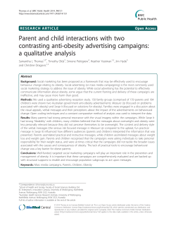 Parent and child interactions with two contrasting anti