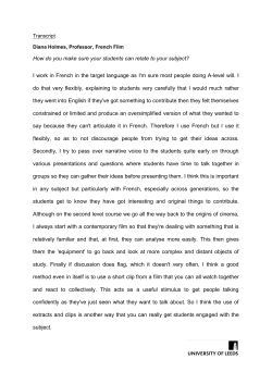 How do you make sure your students can relate to your subject? I