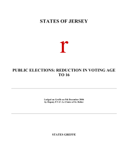 Public Elections - reduction in voting age to 16