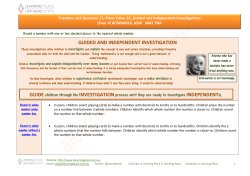 guided and independent investigation