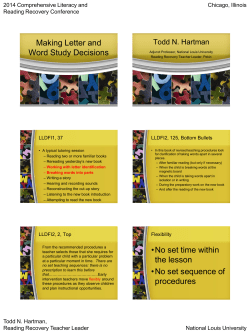 Making Letter/Word Study Decisions