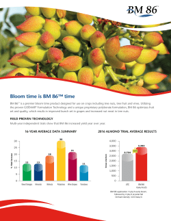Sell Sheet - Arysta LifeScience