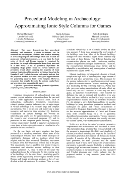 Procedural Modeling in Archaeology