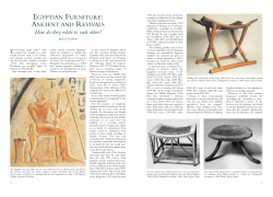 Antique Collecting - Ancient Egyptian Furniture