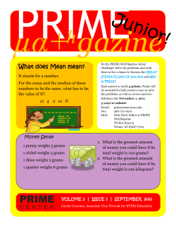 September MGJ 2011 - PRIME Center