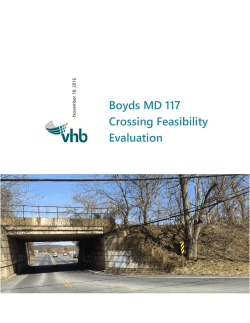 preliminary Boyds MD 117 realignment study
