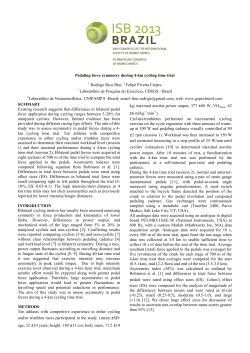 Pedaling force symmetry during 4-km cycling time trial