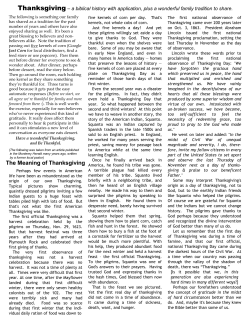 Thanksgiving Story with Corn Tradition
