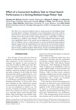 Effect of a Concurrent Auditory Task on Visual Search Performance