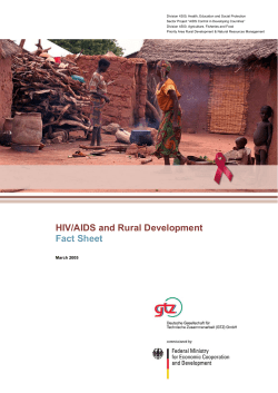 HIV/AIDS and Rural Development Fact Sheet