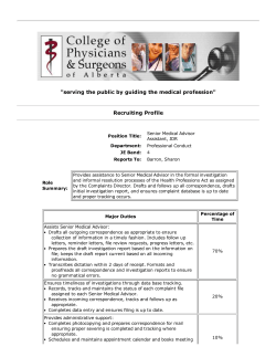 serving the public by guiding the medical profession