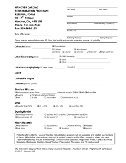 referral form - Hanover and District Hospital