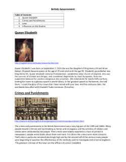 Queen Elizabeth Crimes and Punishments