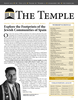 Explore the Footprints of the Jewish Communities of Spain