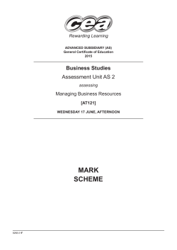 MARK SCHEME