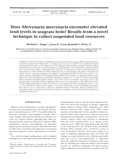 Does Mercenaria mercenaria encounter elevated