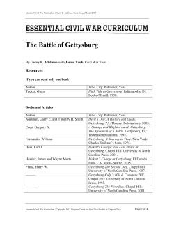 Gettysburg Resources - Essential Civil War Curriculum