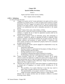 NC General Statutes - Chapter 99E 1 Chapter 99E. Special Liability