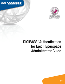 DIGIPASS Authentication for Epic Hyperspace