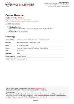 Codex Hammer - Facsimile Finder