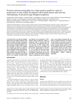 Positron emission tomography has a high negative