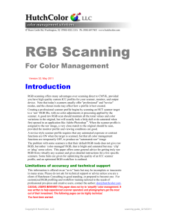 RGB Scanning - HutchColor, LLC