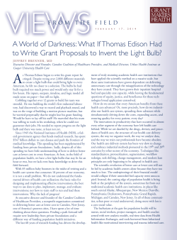 A World of Darkness: What If Thomas Edison Had to Write Grant
