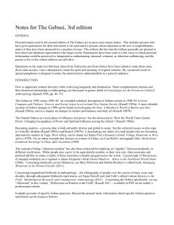 Notes for The Gebusi, 3rd edition
