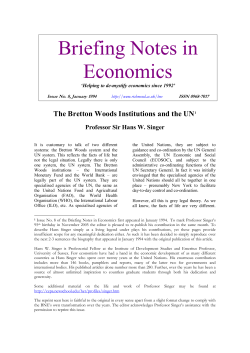 Briefing Notes in Economics - Richmond, The American