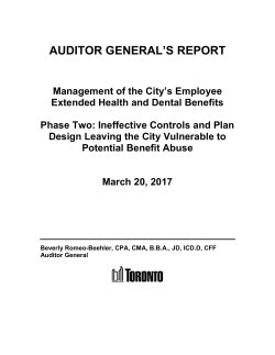 Management of the City`s Employee Extended