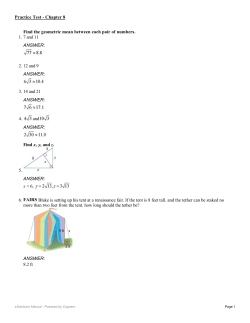 Find the geometric mean between each pair of numbers. 1. 7 and 11