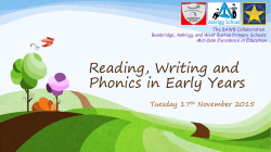 to Reading, Writing and Phonics