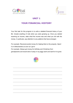 unit 1 your financial history